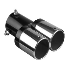 Car Exhaust Tip Stainless Steel Dual Outlet Muffler Tail Pipe Universal Easy Installation
