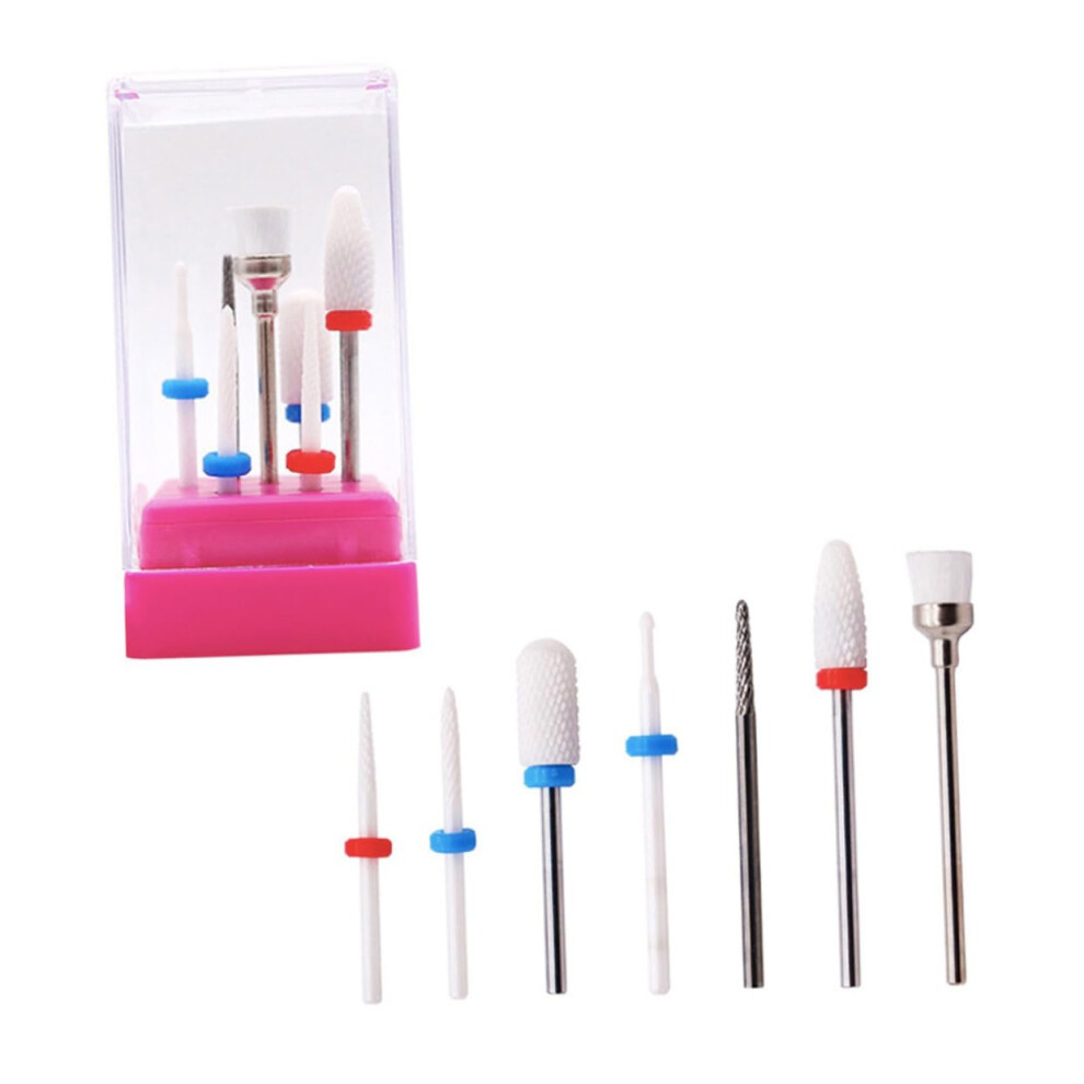 Ceramic Nail Drill Bits Set for Manicure and Pedicure, Durable MultiHead Salon Quality