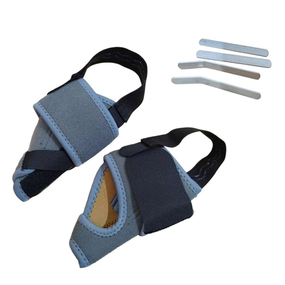 Adjustable Bunion Corrector with Aluminum Support for Big Toe Alignment and Toe Separator Pair