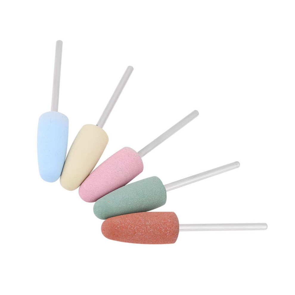 5 Colors Silicone Nail Drill Bit 2.35mm Cuticle Polisher for Electric Nail File Manicure Pedicure