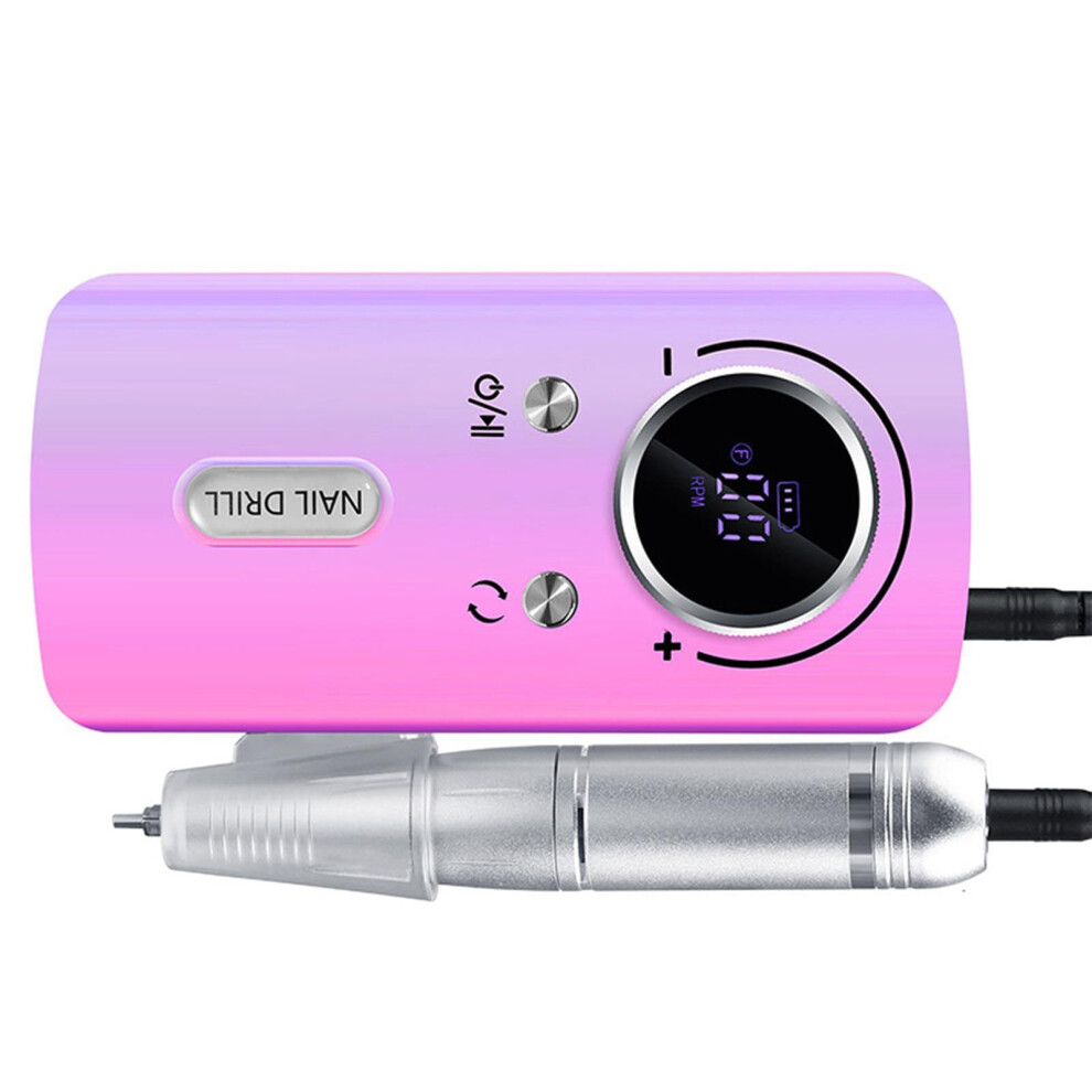 Cordless Nail Drill 45000 RPM Rechargeable Electric Nail File for Acrylic Nails Manicure Pedicure