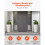 Jardineiras Redondas - DUOKU - Conjunto de 2 - 53 cm - Bege com borda dourada - Plástico PP 4
