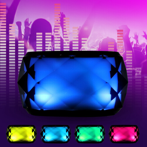 Waterproof Outdoor Design Speaker With Adjustable Color Lights Mini Bluetooth Device Hands Free Calling Function Built In Microphone 1
