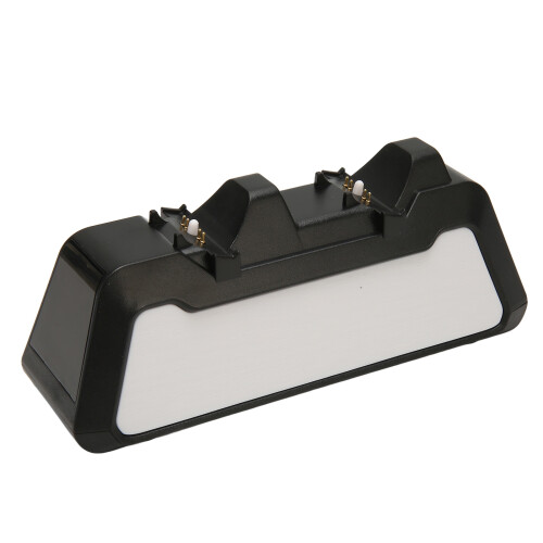 Base di ricarica doppia per controller, ricarica rapida a doppia porta compatibile con PS4 e PS5, supporto per controller con indicatori LED e 2