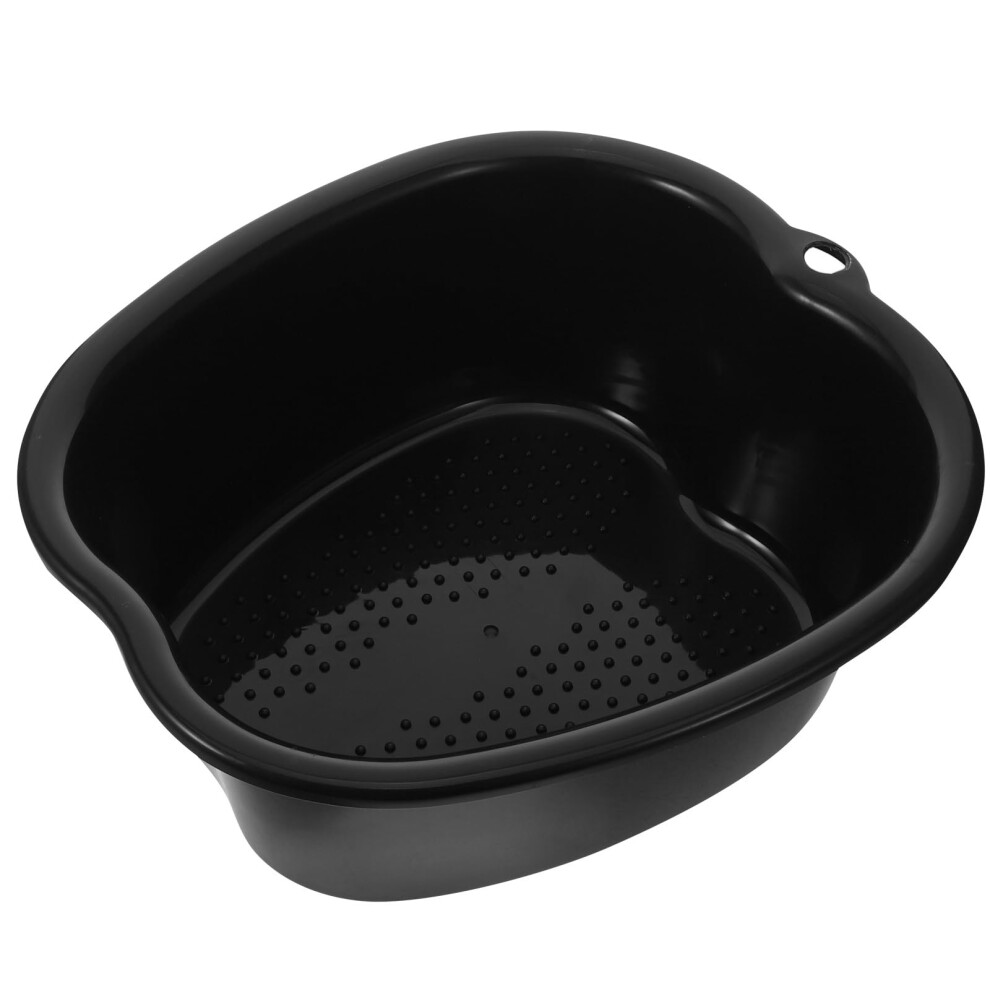 Plastic Foot Soaking Tub with Builtin Massage Points, Large Capacity Foot Spa Basin for Home and Salon