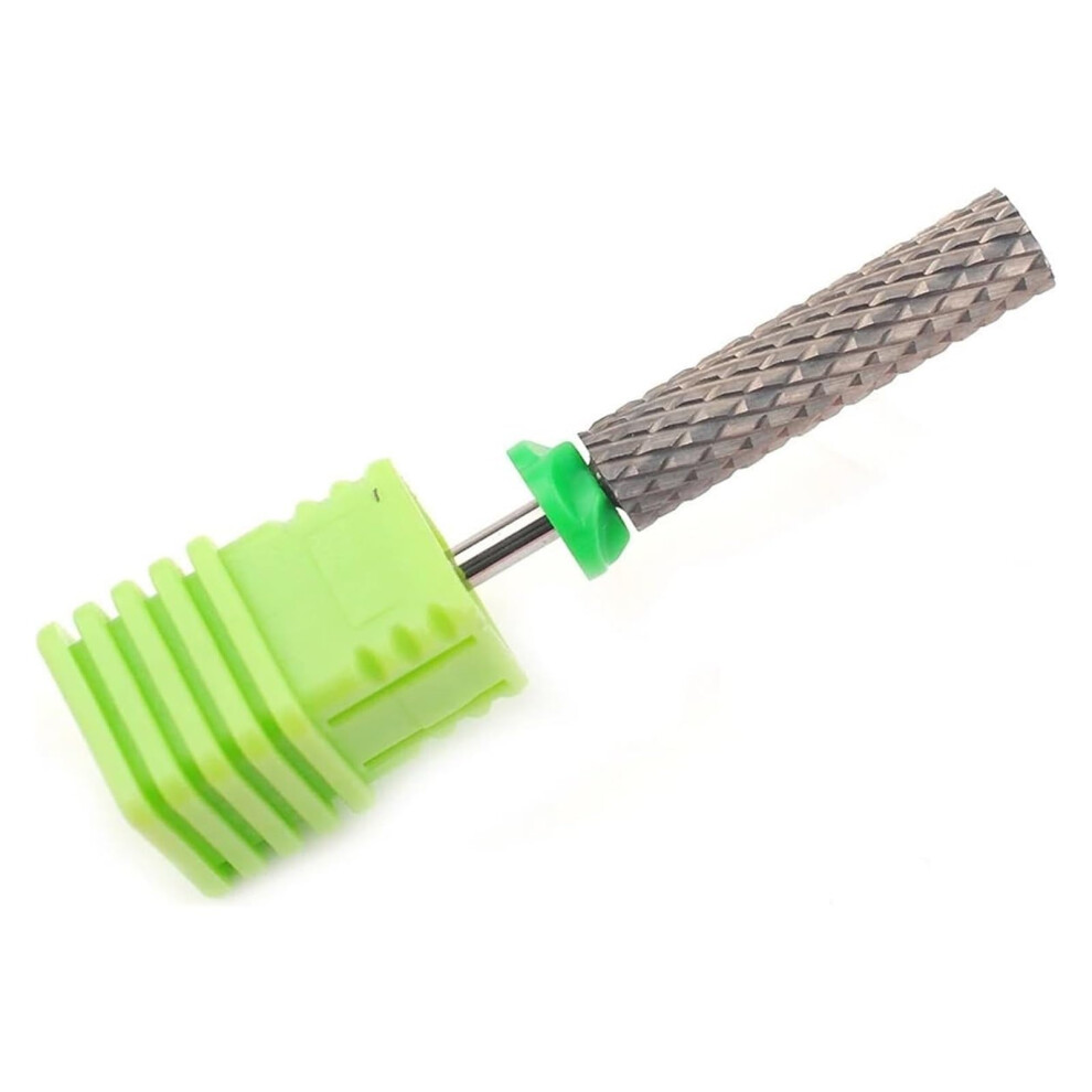 Grey 23Mm Long Barrel Carbide Nail Drill Bit Cylinder For Precise Manicure And Pedicure