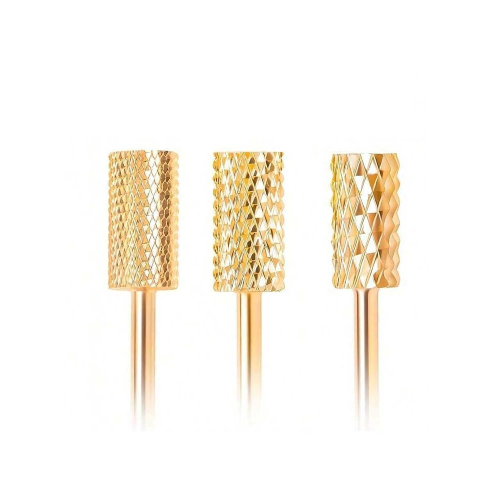 Tungsten Carbide Nail Drill Bits Set 3Pcs For Gel Polish Removal And Cuticle Polishing 9094768444788