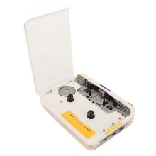 Convertitore da cassette a MP3, portatile stereo bianco, modello TON010S con doppio alimentatore AA