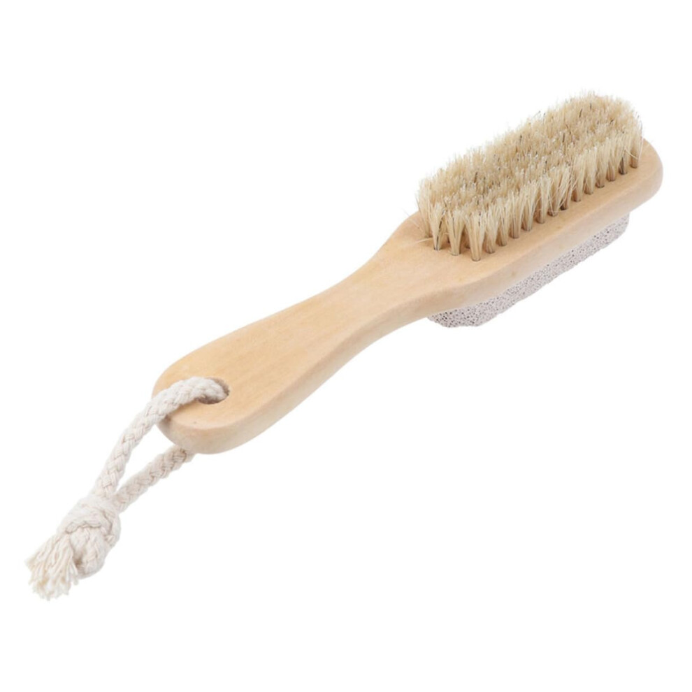 Double Sided Foot Callus Remover with Ergonomic Wooden Pedicure File and Pumice Stone for Smooth Skin