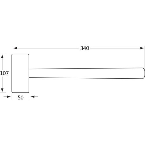 Bahco BAHCO Maillet sans rebond 900 g 3625PU-50 1