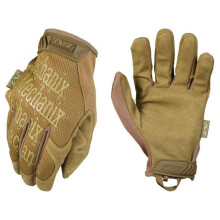 guanti tattici - MECHANIX WEAR - Originale - Coyote - polsino elastico regolabile - rinforzo indice - protezione airsoft