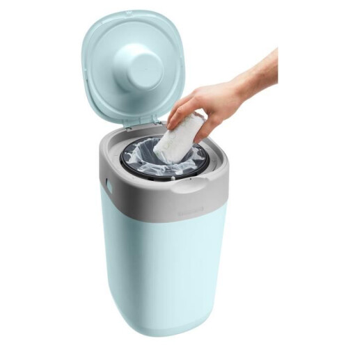 Tommee Tippee TOMMEE TIPPEE Windeleimer Twist and Click Sangenic Tec, Blau 1