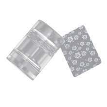 Double Head Silicone Nail Art Stamper with Clear Alignment for French Manicure Beginners