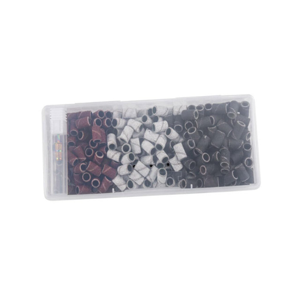 Nail Sanding Bands and Grinding Rings for Effective Polish Removal, Manicure Prep, Salon or Home
