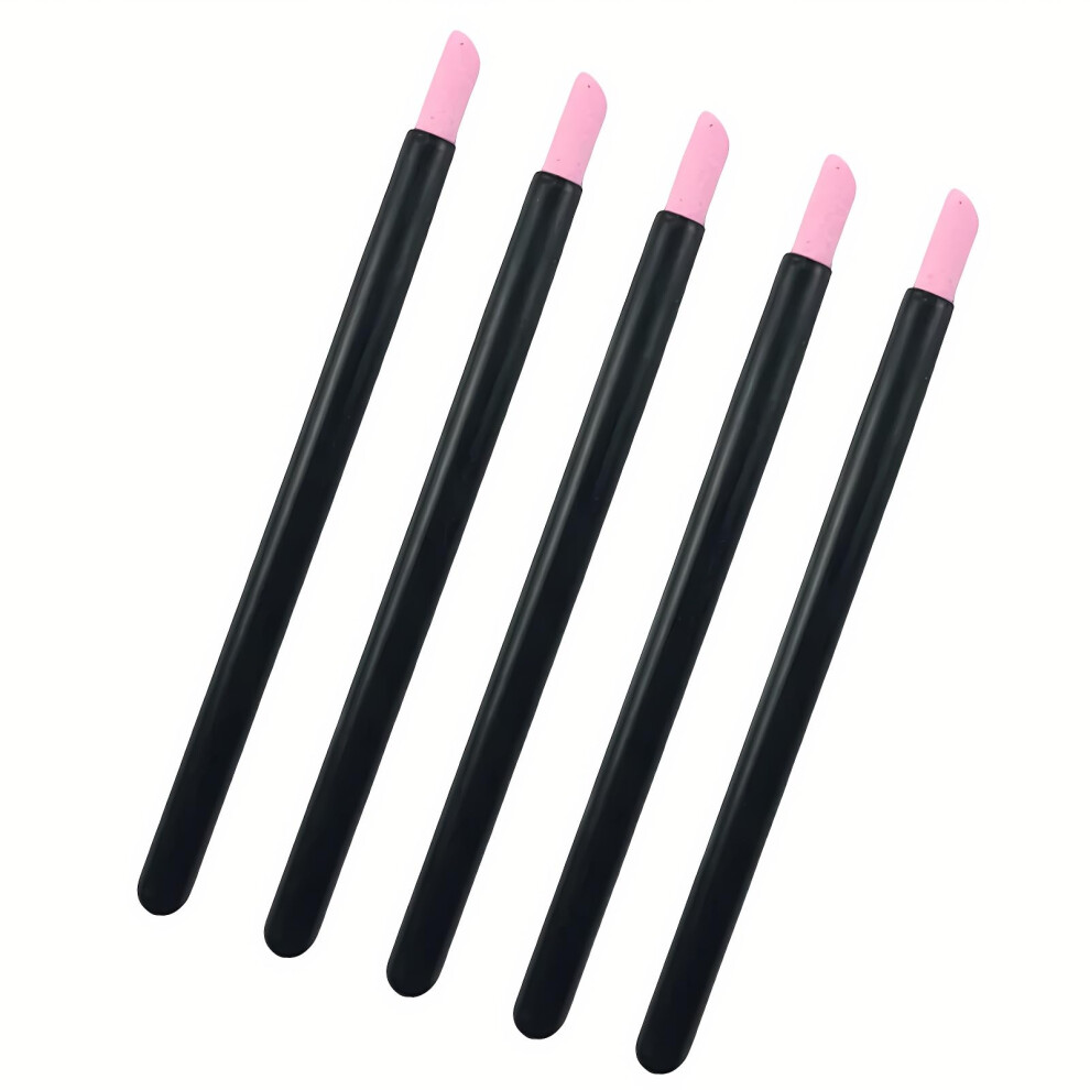 Black 5Pcs Quartz Cuticle Remover Pen Set Â Professional Nail Cuticle Pusher Tools For Manicure Pedicure (Black)