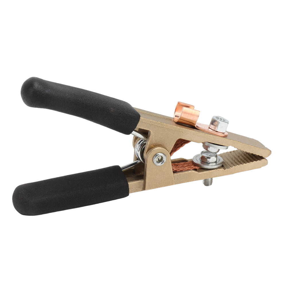 300A Brass Welding Ground Clamp, 45Mm Earth Clip, Black Cover 7901380939870