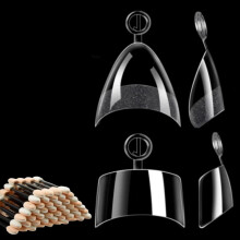 Almond Square Nail Tips Extra Short Dual Shape Acrylic Polygel Compatible Nail Extensions Kit