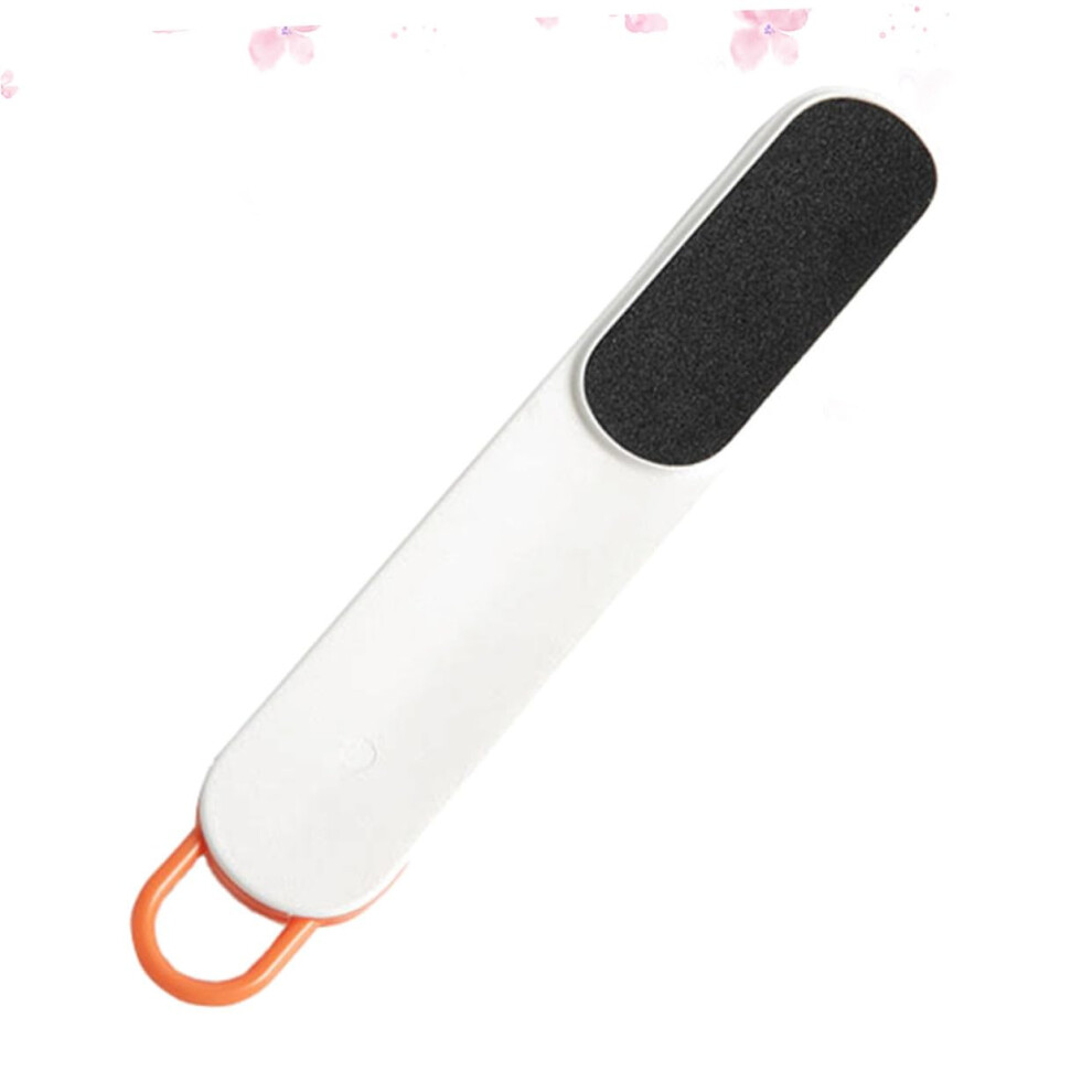 White Foot File Callus Remover With Ergonomic Grip, Professional Pedicure Foot Rasp For Dead Skin