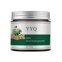 Herbal Face Mask Powder for Acne and Oily Skin, Natural Organic Chinese Formula for Deep Pore Cleansing
