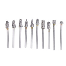 10 Stück Hartmetall Wolframstahl Fräser Set für Gravieren & Rostentfernung