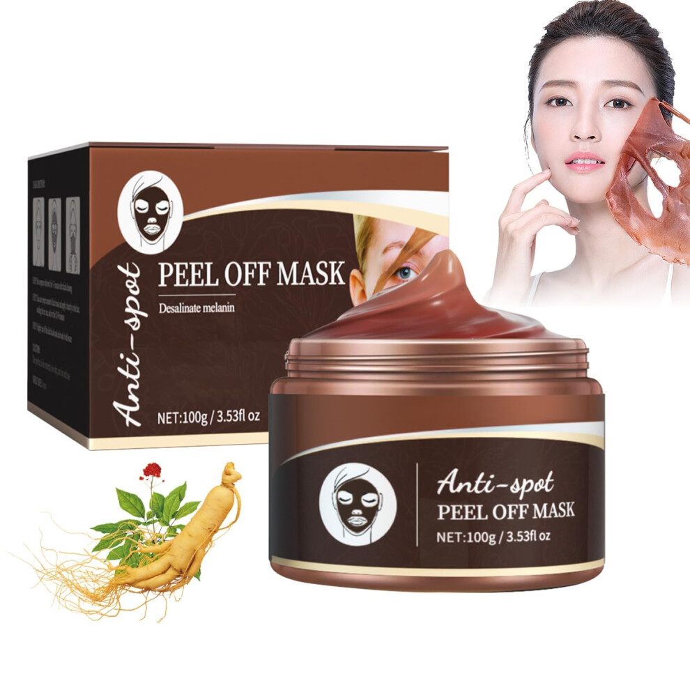 Ginseng Peel Off Face Mask for Blackheads, AntiAging Deep Cleansing Facial Mask for All Skin Types