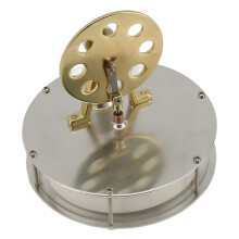 Stirling Engine Model with Zinc Alloy & Stainless Steel, Silvery 95% Alcohol Power