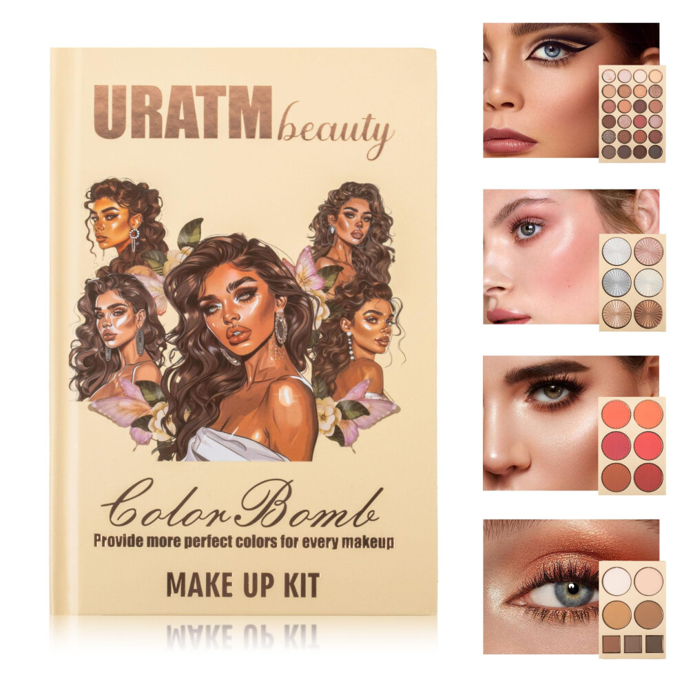 URATM Beauty Professional Eyeshadow Palette, MultiColor Makeup Kit with LongLasting Pigments