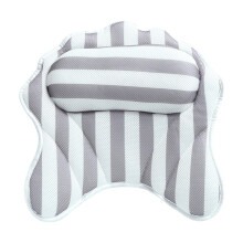 Bath Pillow with Ergonomic Neck Support and NonSlip Suction Cups Luxury Bathtub Headrest Cushion