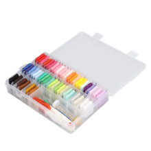 50 Colors Embroidery Thread Set for Cross Stitch & Friendship Bracelets, Cotton Floss
