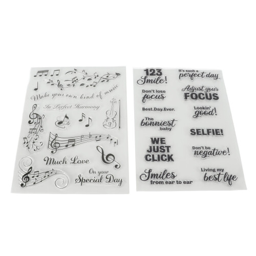 Diy Scrapbooking Διαφανείς Σφραγίδες, Απεριόριστοι Δημιουργικοί Συνδυασμοί Διαφανείς 2