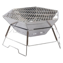Fire Pit Stainless Steel Folding Grill Outdoor Camping Bonfire BBQ Brazier Picnic Heating Stove