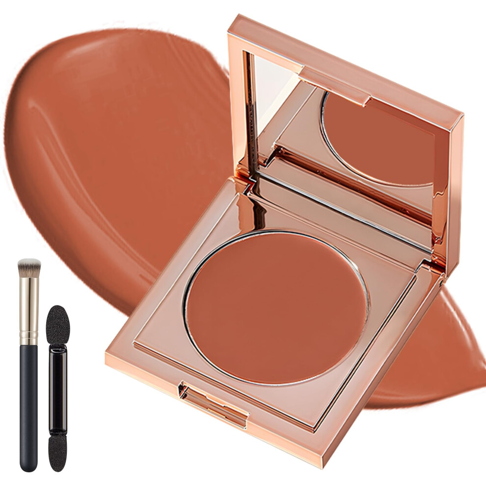 Orange/Dark Undereye Corrector And Circle Concealer With Brush, Brightening And Hydrating Formula