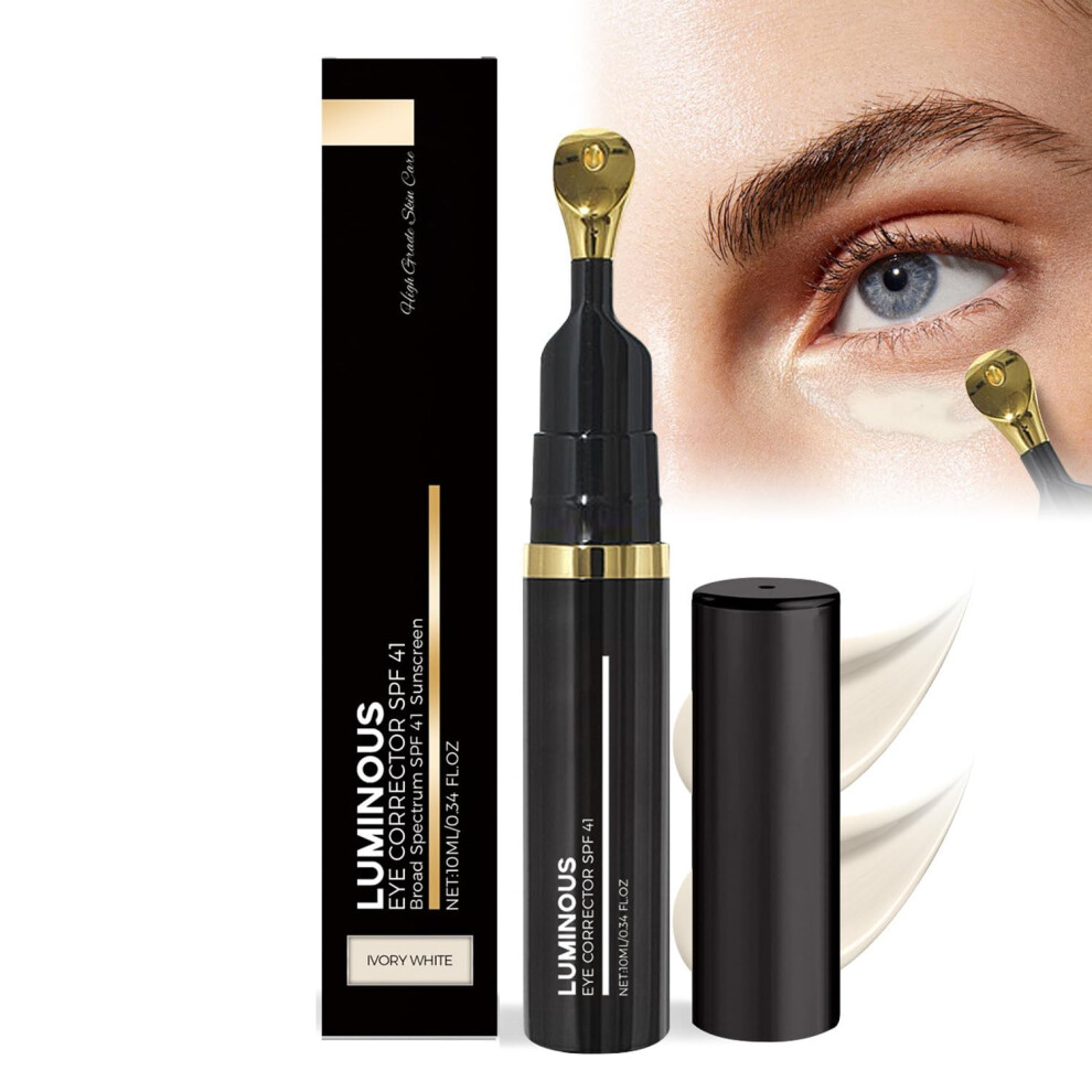 Cream/Dark/Ivory Under Eye Corrector With Spf 41, Antiaging Tinted Eye For Circles, Shade