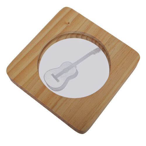 Θερμαντικό μαξιλάρι ποτών με λάμψη LED USB Θερμαντικό κούπας καφέ Ξύλινο στρώμα 2