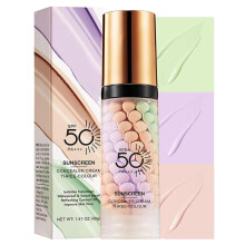 3 in 1 Color Correcting Primer SPF 50 for Face with Hydration and Natural Glow for Daily Makeup