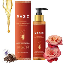 Natural Body Firming Oil with Vitamin E, Rosehip and Almond – Hydrating Skin Tightening Oil for Arms, Chest and Thighs
