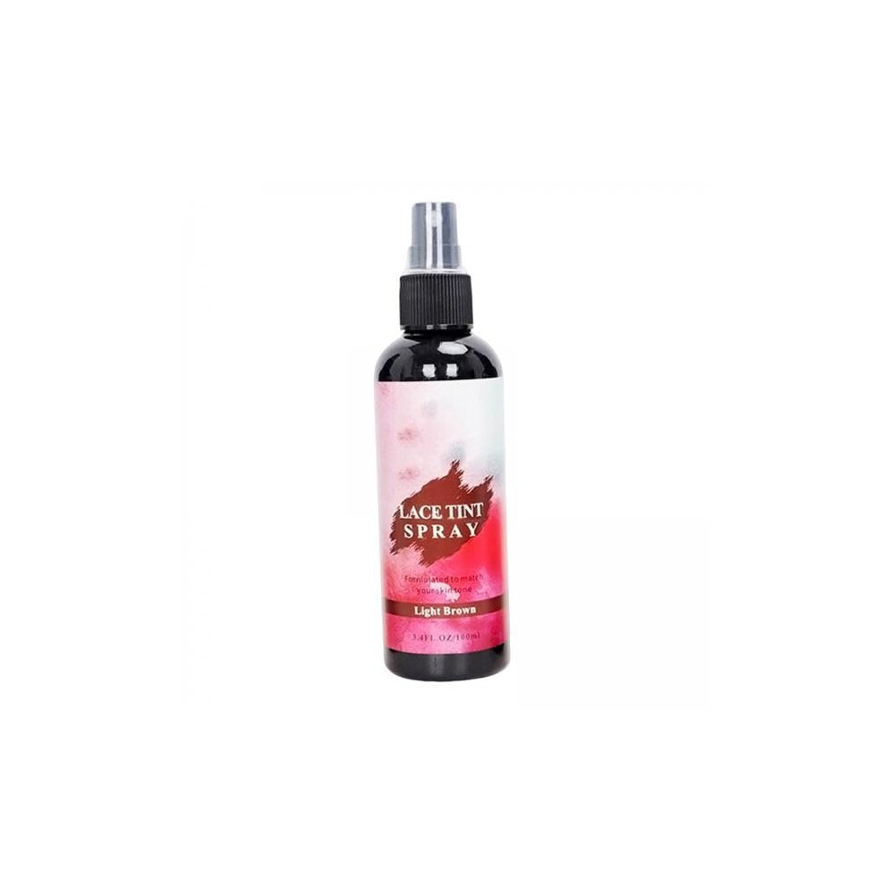 Light/Brown Lace Wig Spray For Seamless Hairline Blending, Quick Drying Water Resistant 100Ml