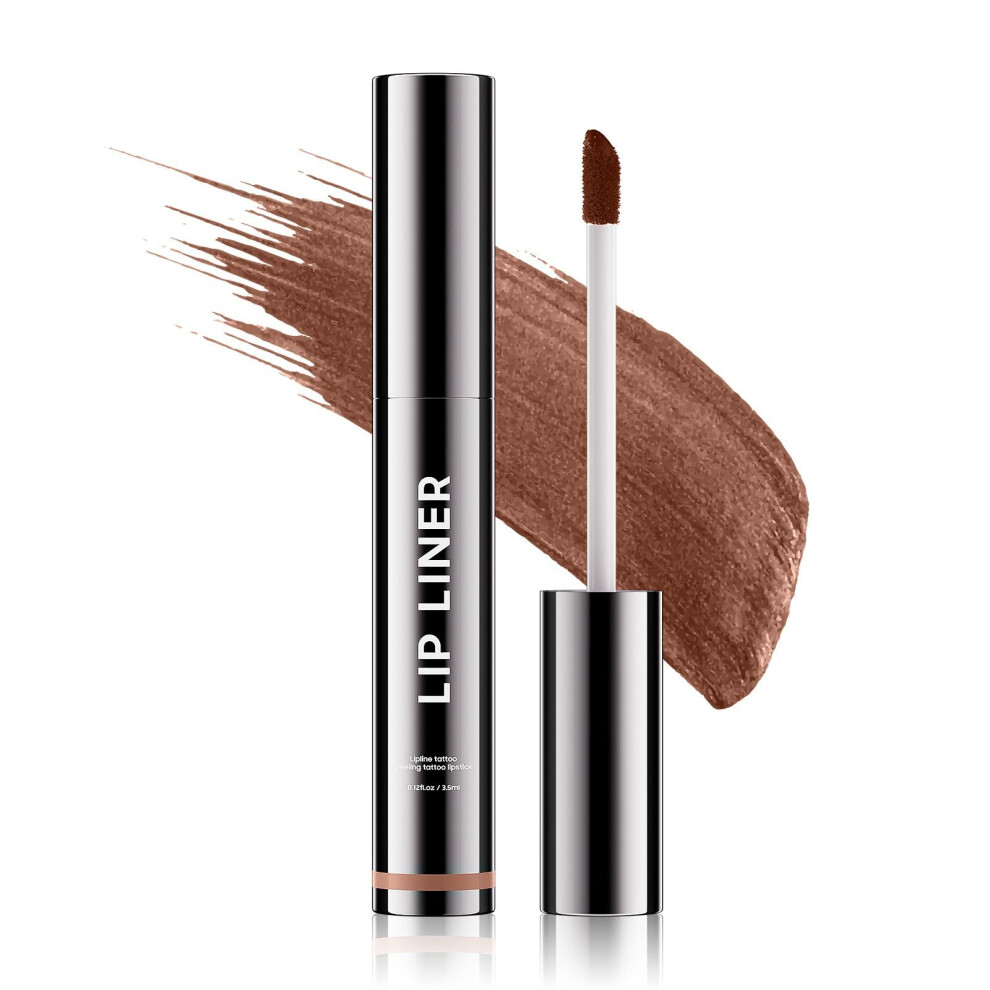 Peel Off Lip Stain and Waterproof Lip Liner Coffee Shade Long Lasting Hydrating Vitamin Enriched