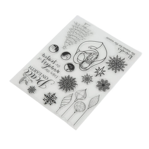Σφραγίδες σιλικόνης για scrapbooking, διαφανής σφραγίδα από καουτσούκ για 2