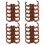 Plastic Loose Leaf Binding Strip Transparent Crystal Binding Spines Snap Split Binder Rings Segmented Design Adjustable Binding Thickness For Office S 4