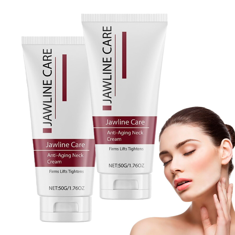 Cream Jawline Sculpting 2Pcs With Neck Firming Antiaging Formula For Tightening And Wrinkle Care
