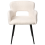 Beliani Set of 2 Dining Chairs SANILAC Boucle White 6