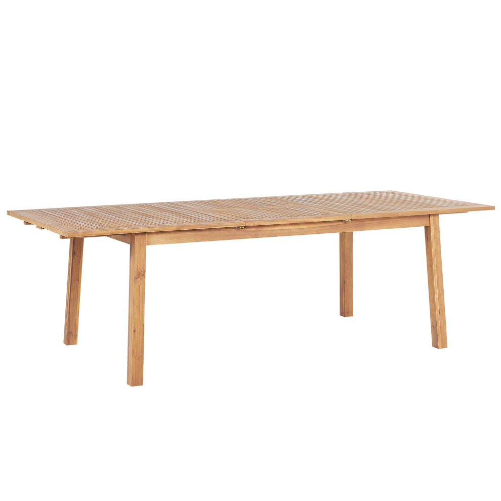 Extending Garden Dining Table CESANA 180/240 cm 100 cm Acacia Wood Light Brown
