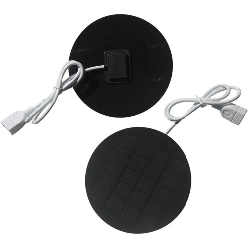 2W 5V USB Solar Charger with  Conversion Efficiency Monocrystalline Panel for Camping and Outdoor Devices 1