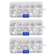 Boutons sans couture, lustre exquis, boutons-pression blancs à tête souriante pour loisirs créatifs, invisibles et détachables, adaptés à la