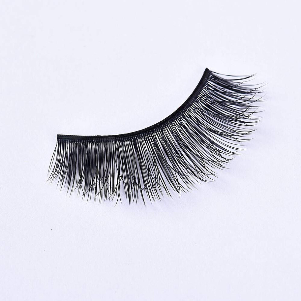 Natural Volume False Eyelashes Handmade Thick Curl LongLasting Fake Lashes Set of 6
