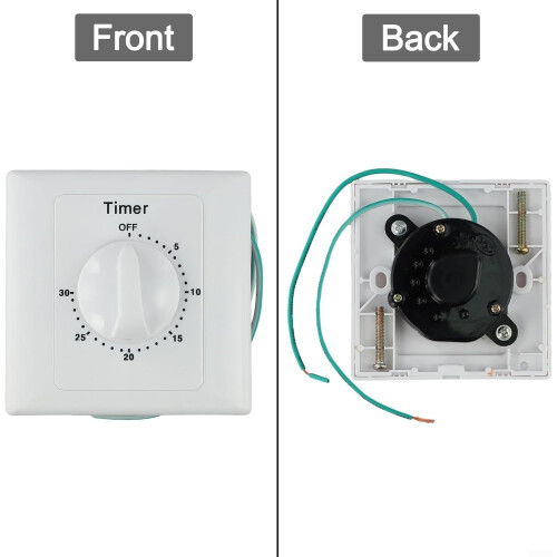 Digital Countdown Timer Socket 15A for Water Pumps, Programmable Electronic Switch, Energy Saving 1
