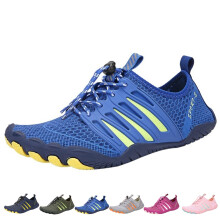 Barefoot Grounding Shoes with Copper for Women and Men, NonSlip Breathable Hiking Footwear 8 UK Blue
