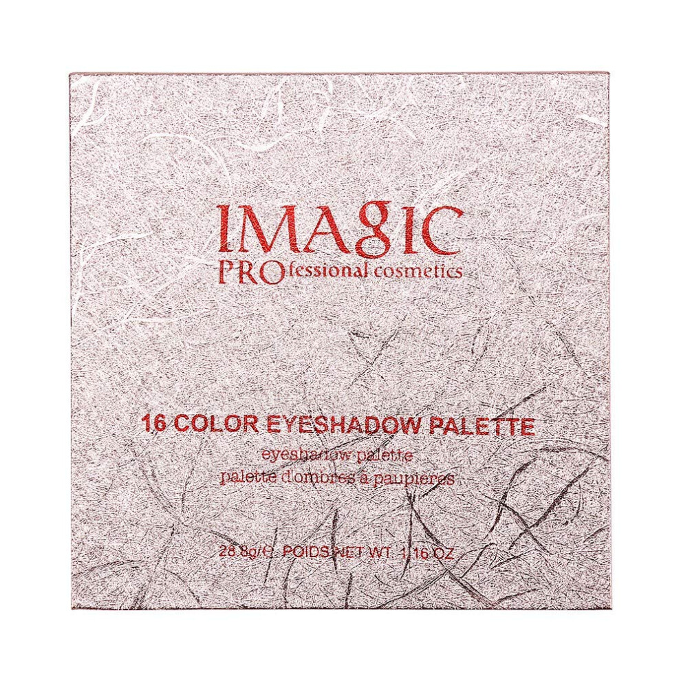 16 Color Eyeshadow Palette with Glitter Shimmer, Vivid Pigment, Easy Blend Formula