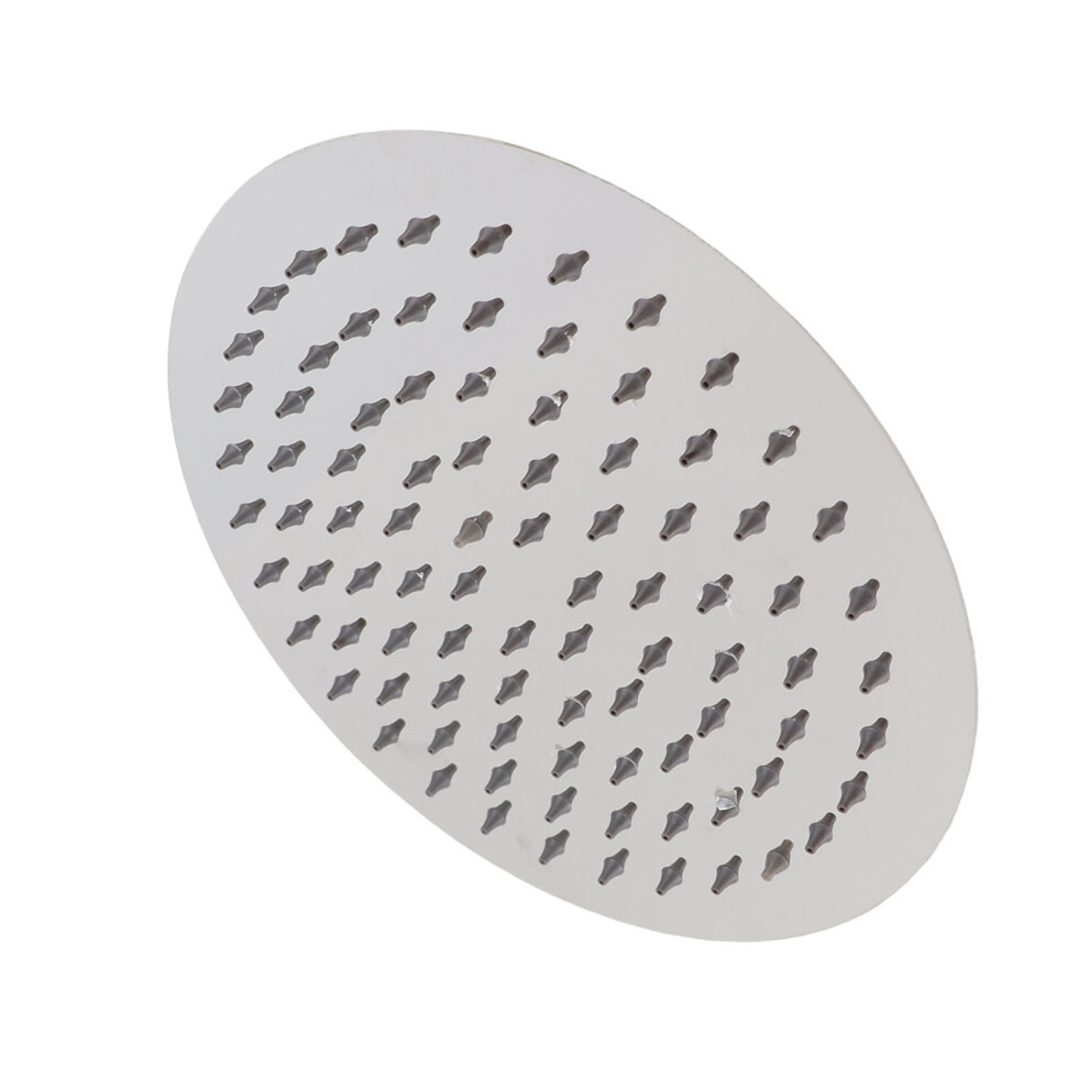 201 Stainless Steel Rainfall Shower Head 8 Inch High Pressure, Silver 4051380947313